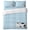 Blue, variant on 4 Pieces Duvet Cover Queen Bedding Sets Cartoon White Black Cute Kitty for Bedroom Decor,Ultra Soft Luxury Comforter Cover Set with Bed Sheet and Decorative Pillow Shams