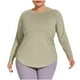 thumbnail image 3 of Camisas bonitas,Camiseta deportiva de manga larga para mujer, transpirable, elástica en cuatro direcciones, absorbe la humedad, corte holgado para fitness y uso informal, sopatenor, 3 of 8