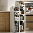 thumbnail image 3 of 1 Piece Plastic 18Cm Narrow Size Gap Storage Cabinet Drawer Type Kitchen Gap Multi-Layer Bathroom Narrow Storage Cabinet Rack, 3 of 9