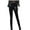 #070-Black, variant on Women's Letter Print Fleece-Lined Leggings, High-Waisted Thermal Pants for Winter, Warm and Thickened, for Daily Wear and Cold Weather