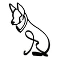thumbnail image 1 of Escultura artística, estatua, diseño sencillo, figura abstracta de perros, decoración geométrica de animales El 11x16x0.5cm B, 1 of 7