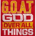 thumbnail image 2 of God Over All Things GOAT Christian Unisex Plus Size Sweatshirt Brisco Brands 3X, 2 of 6