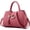 Dark Pink, variant on PU Leather Purse for Women Ladies Top Handle Handbags Designer Work Cute Satchel Tote Bags