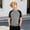 Grey, variant on Boys Color Block Long Sleeve Shirt Size 3-13Y Crewneck Casual Tee Multicolor Soft Breathable Top for School