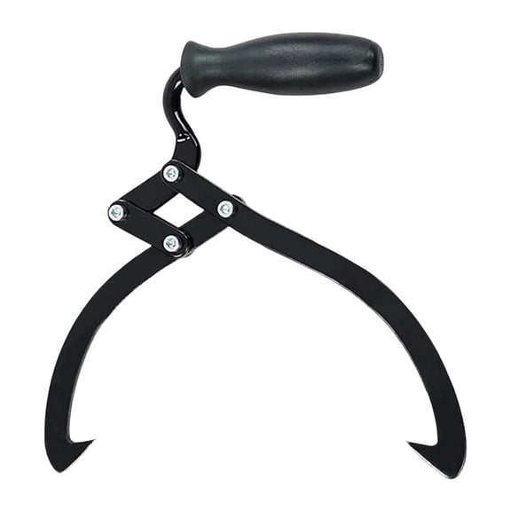 figatia 10.5" Log Tongs Carrying Tool Manual Log Carrier for Garden Wood Log