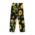 thumbnail image 3 of Lsque Bees and Sunflowers Print Men's Pajama Pants, Lounge Pant - Comfortable Home Wear,Elastic Waistband, Stylish Design-X-Large, 3 of 9