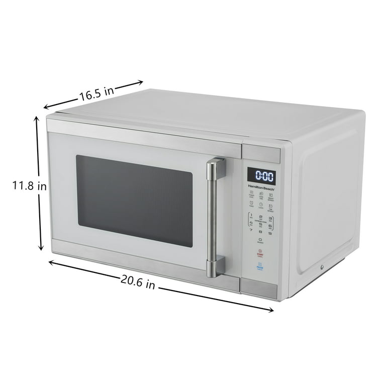 Hamilton Beach 1.1 Cu.ft White with Stainless Steel Digital