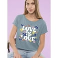 thumbnail image 2 of Love Is Love Lgbtq Pride Tee Crop Tee Women's, 2 of 4