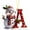 A, variant on Snowman Christmas Ornaments 2025 - Personalized Letter Decor for Holiday Celebrations, Indoor and Outdoor Festive Hanging Decorations, Customizable Christmas Tree or Home Accent