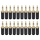 thumbnail image 2 of 20 piezas Conector de audio para auriculares de 3,5 mm Adaptador de audio estéreo de doble canal para reemplazo de reparación de auriculares, 2 of 5