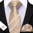 thumbnail image 3 of Set de corbatas Barry.Wang Classic Stripe Seda 150 cm x 8,5 cm, 3 of 8