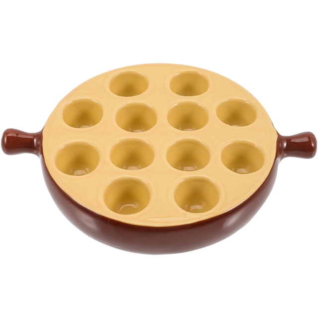 Miangastore Outil de Cuisson pour Escargots Résistant à la Chaleur Plateau à Escargots Grillé Plateau à Escargots Comestible Plateau de Cuisson Ménager