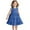 Blue., variant on Agkizg Girls Sleeveless Tank Dresses Crewneck Solid Color Casual A Line Cottons Girl Sundress Dresses