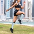 thumbnail image 6 of Lsque Floral Daisy Pattern Sport Compression Socks for Men & Women 15-20 mmHg Knee High Nurse Pregnant Running Medical and Travel Athletic, 6 of 6