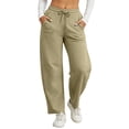 thumbnail image 2 of DYTTDG Women's Straight Leg Sweatpants, Drawstring Elastic High Waist Loose Casual Jogger Pants with Side Pockets for Daily Loungewear, 2 of 8