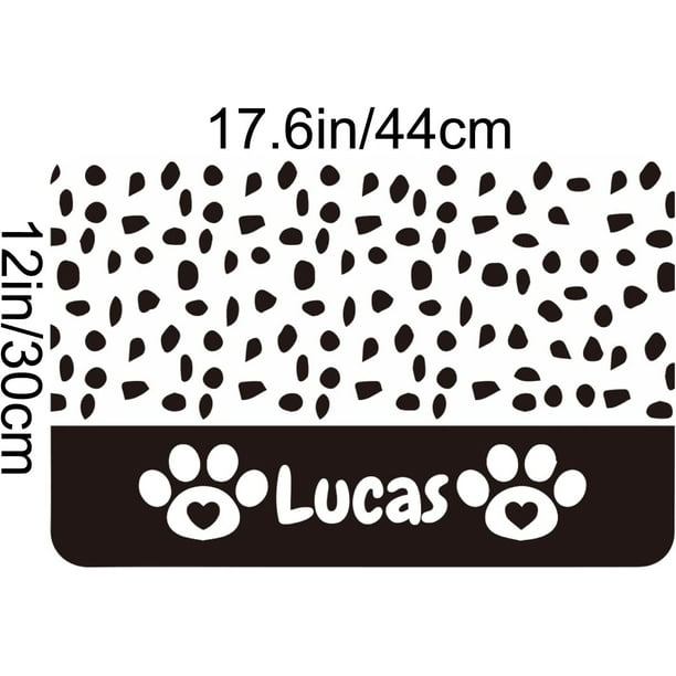 Custom dog bowl clearance mat