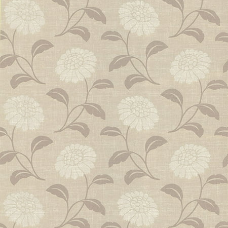 Silhouette Floral Wallpaper - Brewster Peery Grey Modern Floral Silhouette Wallpaper