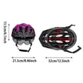 thumbnail image 5 of Bike Helmet with USB Rechargeable Rear Light Detachable Magnetic Goggles Removable Sun Visor Mountain & Road Bicycle Helmets for Men Women Adult Cycling, 5 of 9