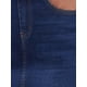 thumbnail image 5 of Falda de mezclilla de mujer Inspire Chic, de cintura alta, con abertura trasera, hasta la rodilla, color azul oscuro, talla M, 5 of 6