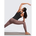 thumbnail image 3 of Top sin mangas CRZ YOGA Butterluxe con espalda racer y sujetador acolchado XL Negro, 3 of 7
