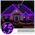 thumbnail image 3 of Luces navideñas Weillsnow, 164 pies, 500 LED, color morado, 8 modos, 3 of 8