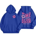 thumbnail image 2 of Offres du Jour Liquidation Mode Décontractée Sweat à Capuche Imprimé Floral avec Cordon de Serrage en Liquidation, 2 of 6