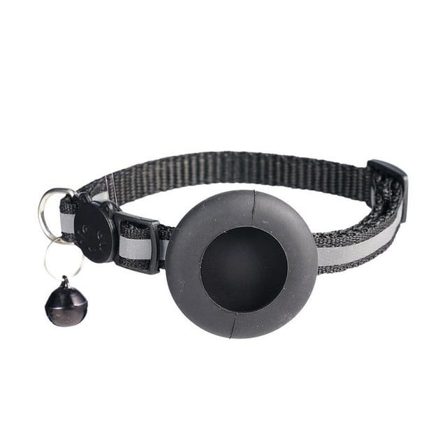Reflective Cat Collar with Bell, Nylon Material, Adjustable 22-35cm, for Safety and Visibility at Night