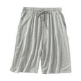 thumbnail image 6 of BXINGOHAI Mens Pajama Shorts, Sleep Shorts Men Pajama Bottoms Lounge PJ Shorts with Pockets Gray,XL, 6 of 6
