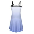 thumbnail image 6 of Spaghetti Straps Gradient Swing Dresses for Women Summer Casual Sleeveless Loose A-Line Mini Beach Sundress, 6 of 6