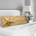 thumbnail image 2 of ABPHOTO Starfish Sand Beach Summer Holiday Body Pillow Covers Case Protector 20x60 inch, 2 of 2
