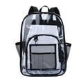 thumbnail image 1 of Sac à Dos Transparent pour Femmes, Style Preppy, Grand Format (Noir), 1 of 6