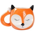 thumbnail image 1 of Taza de cerámica con diseño de zorro lindo, 550 ml, 1 of 2