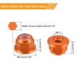 thumbnail image 2 of Uxcell Nylon Insert Hex Lock Nuts, 20pack - M2.5 x 0.45mm Aluminum Alloy Self-Locking Nut, Anodizing Flange Lock Nut for Fasteners(Brown Orange), 2 of 6