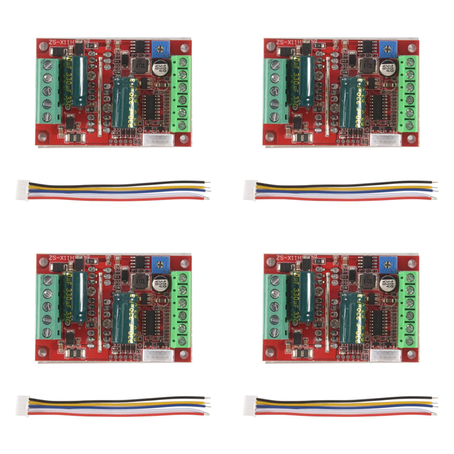 4X DC 6-60V 400W BLDC Three Phase DC Brushless Motor Controller PWM Hall Motor Control Driver Board 12V 24V 48V