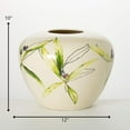 thumbnail image 5 of Sullivans 10" Ceramic Olive Print Table Vase, 5 of 5