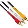 thumbnail image 3 of Steren 6ft 3-RCA Composite A/V Cable RG59 with Gold Connectors | Enhanced Performance and Durability, 3 of 5