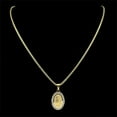 thumbnail image 5 of 14K Yellow Gold Christian Jesus Christ Pendant Necklace for Women Men's Gold Silver Color Religious Chain Necklace jewelry, 5 of 7
