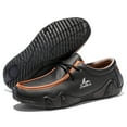 thumbnail image 3 of Flyland Men's Casual Leather Shoes Handmade Moccasins for Men Driving Shoes, 3 of 7