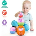 thumbnail image 5 of Wanonoo Piggy Eggs Toddler Stacking Nesting Toys for Toddlers 1-3, 8pcs Pig Eggs Matching Game STEM Preschool Learning Sensory Nesting Baby Bath Toys Gift for 6 Months+, Birthday Gift for Baby, 5 of 8