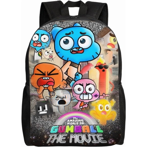 Amazing World of Gumball Backpack Cute Anime Large Capacity Multifunction Backpacks Lightweight Sports -XTYD6673