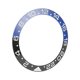 thumbnail image 2 of Anillo de inserción de bisel de reloj azul y negro de 38 mm de diámetro Anillo de inserción de bisel de reloj de pulsera GMT de cerámica con caracteres blancos, 2 of 14