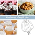 thumbnail image 4 of Stainless Steel Spiral Dough Hook & Whisk 2-Pack for KitchenAid 7QT Bowl-Lift Stand Mixers, Food Grade Replacement Attachments, Dishwasher Safe, 4 of 9