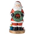 thumbnail image 4 of Estatua de Papá Noel, figura de resina, adorno, regalo de Navidad, manualidades, coleccionable, mesa Sosteniendo una corona, 4 of 9