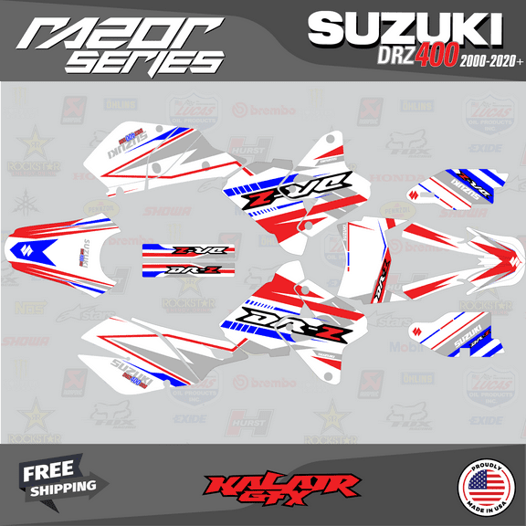 Kalair GFX Graphics Kit for Suzuki DRZ400SM (2001-2023) Razor Series