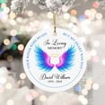 thumbnail image 6 of in Loving Memory Ornament Christmas 2025, Your Wings were Ready But My Heart was Not Ornament, Personalized Name Sympathy Ornament for Loss of Loved One Wings Heaven Ornament Xmas zaP8XS, 6 of 6