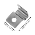thumbnail image 4 of SHISUYAN 4Pcs Fish Tank Glass Cover Brackets Stainless Support Aquarium Lid Clips Silver, 4 of 8