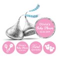 thumbnail image 1 of Darling Souvenir Candy Chocolate Labels Twins Sisters Custom Stickers 190 Pcs-Light Pink, 1 of 2