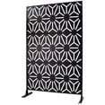 thumbnail image 4 of Durable Metal Privacy Screen 76"H x 48"W - Freestanding Outdoor/Indoor Divider for Deck, Patio, Garden & Office - Rust-Resistant Privacy Panel with Elegant Design, 4 of 9
