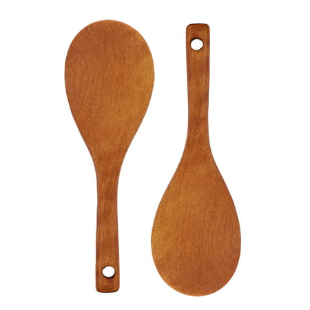 The Elixir Eco Green Premium Jujube Wood Rice Paddle, Handcraft Rice Serving Spoon, Asian Kitchen Wooden Rice Paddle/Spoon, 8.3