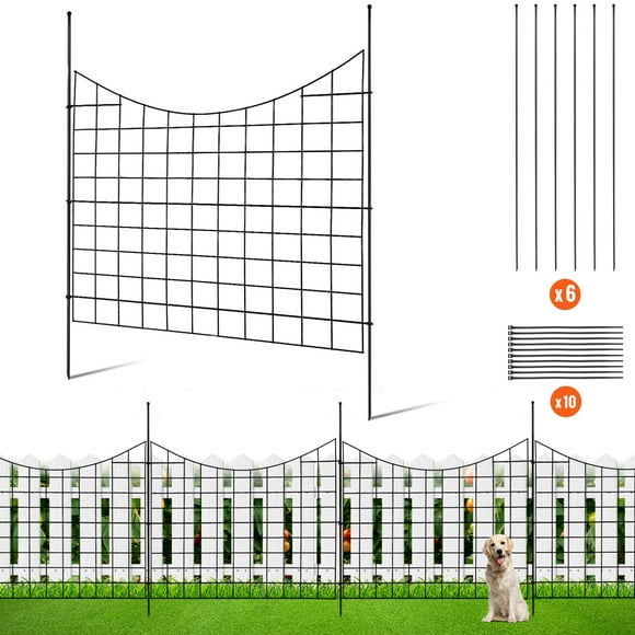 Metal fence 38.5*29.5 inch 5 pieces uncharged